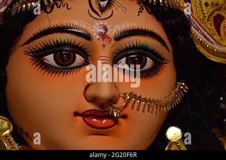 Dea Bengalese Durga Foto Stock