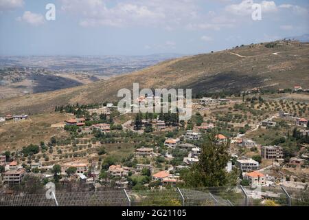 Confine nord Israele sud Libano Foto Stock