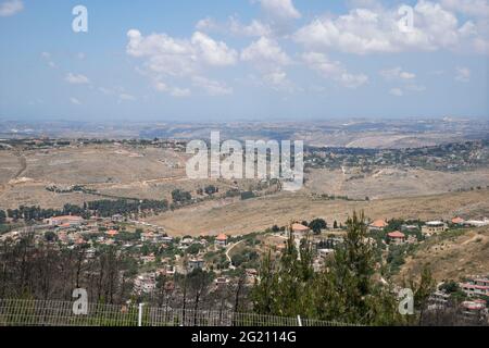 Confine nord Israele sud Libano Foto Stock