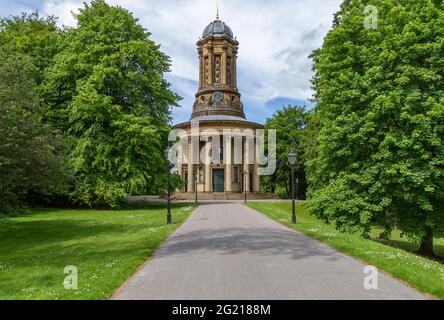 Saltaire United Reformed Church nello Yorkshire, Inghilterra. Foto Stock