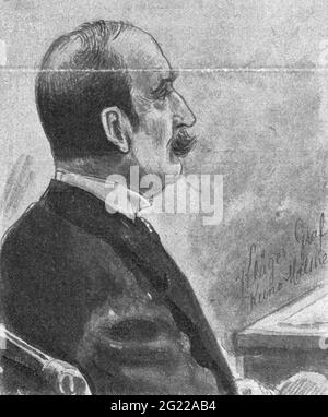 giustizia, cause legali, Moltke contro Harden, conte di suitor Kuno von Moltke, DIRITTI-AGGIUNTIVI-AUTORIZZAZIONE-INFO-NON-DISPONIBILE Foto Stock