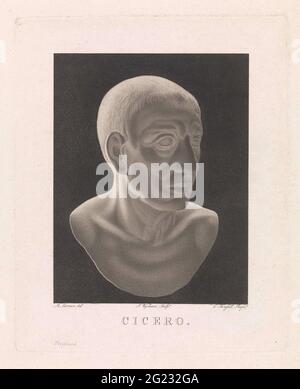 Busto di Cicerone. Busto di Cicerone. Ad una scultura. Foto Stock