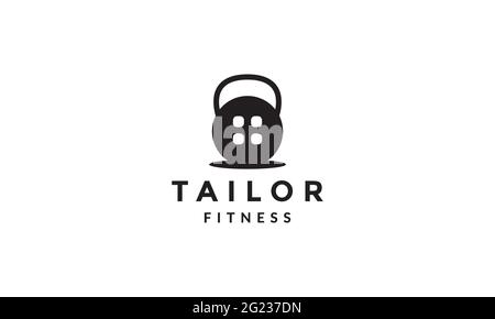 gym cloth logo sarto simbolo icona vettoriale illustrazione grafica Illustrazione Vettoriale