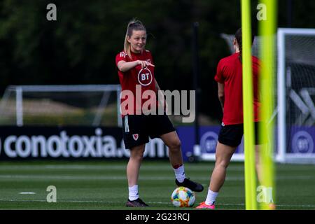 Hensol, Galles. 8 giugno 2021. Galles durante l'allenamento al vale Resort. Credito: Lewis Mitchell/YCPD/ Foto Stock