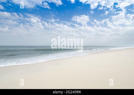 USA, Massachusetts, Cape Cod, Nantucket Island, Empty Siasconset Beach Foto Stock