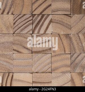 vista dall'alto di cubi o blocchi di legno, sfondo a cornice Foto Stock