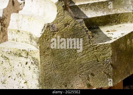 Dombauhütte è uno scalemasone specializzato nel restauro della Cattedrale di Ratisbona Foto Stock