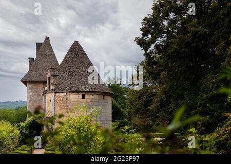 Castello di Losse, varie attrazioni, Francia Foto Stock