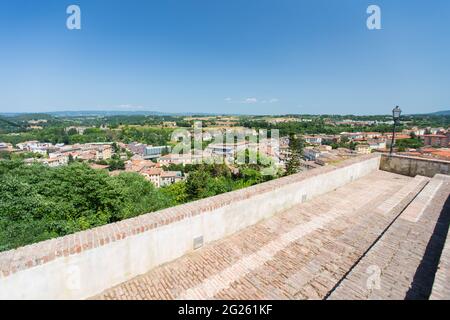 Vista sulla città di Colle di Val d'Elsa. Toscana, Italia. Foto Stock