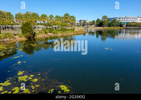 Al lago Eden, North Lakes Foto Stock