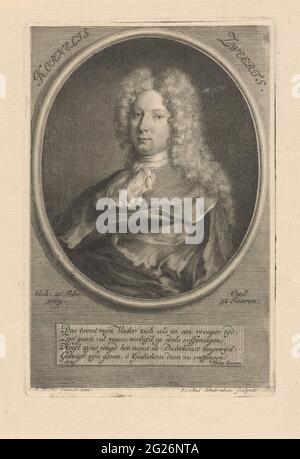 Ritratto di Cornelis Sweerts. Ritratto del poeta cornelis. Foto Stock