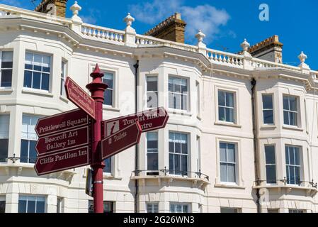 Edificio di epoca vittoriana a Clifftown Parade, Southend on Sea, Essex, Regno Unito. Precedentemente conosciuta come Cliff Town, area storica di Southend. Attrazioni Foto Stock