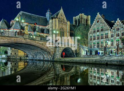 Gent Belgio Fiandre Foto Stock