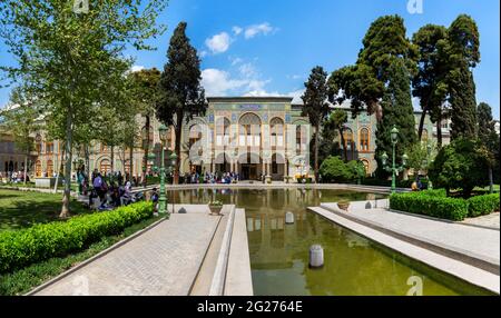 Il Palazzo Golestan è uno dei più antichi monumenti storici della città di Teheran. Il 2013 è stato proclamato patrimonio dell'umanità dell'UNESCO. Foto Stock