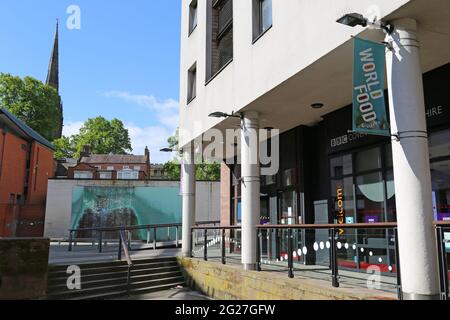 BBC CWR Studios, World Food Quarter, Priory Place, centro città, Coventry, West Midlands, Inghilterra, Gran Bretagna, Regno Unito, Europa Foto Stock