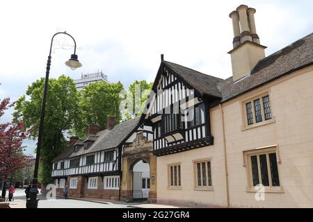 Bond's Hospital (ex sede della Scuola di Bablake), Hill Road, City Center, Coventry, West Midlands, Inghilterra, Gran Bretagna, Regno Unito, Europa Foto Stock