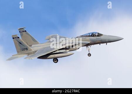 Una Florida Air National Guard F-15C Eagle. Foto Stock