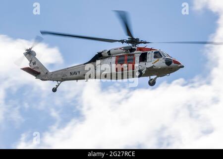 Un elicottero della marina statunitense MH-60S Seahawk. Foto Stock