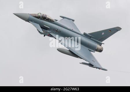 Un Eurofighter EF2000 dell'Aeronautica militare tedesca. Foto Stock