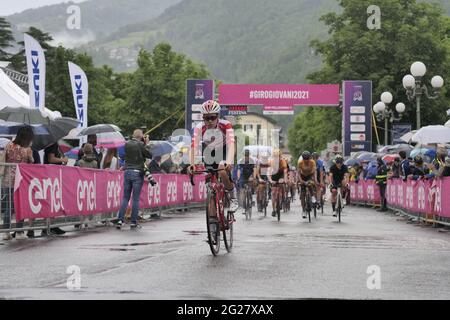 Giro d'Italia under 23 sei tappe a San Pellegrino Terme, Lombardia, Italia Foto Stock