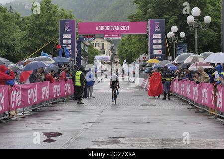 Giro d'Italia under 23 sei tappe a San Pellegrino Terme, Lombardia, Italia Foto Stock