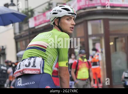 Giro d'Italia under 23 sei tappe a San Pellegrino Terme, Lombardia, Italia Foto Stock