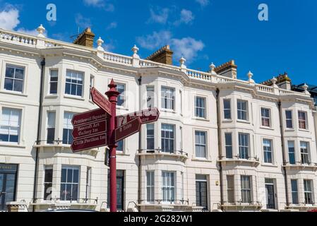 Edificio di epoca vittoriana a Clifftown Parade, Southend on Sea, Essex, Regno Unito. Precedentemente conosciuta come Cliff Town, area storica di Southend. Attrazioni Foto Stock