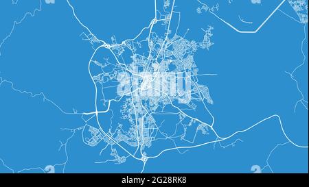 Mappa urbana vettoriale di Ta'if, Arabia Saudita, Medio Oriente Illustrazione Vettoriale