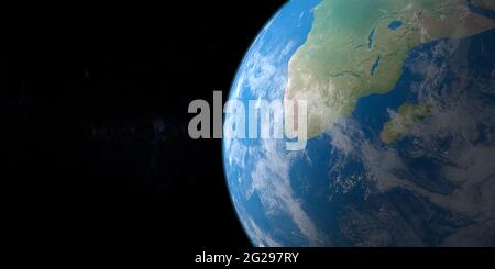 Capo di buona speranza nel pianeta terra, vista aerea dallo spazio Foto Stock