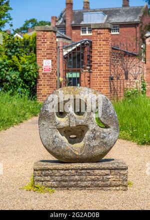 Vista di Abbey Park a Pershore, Worcestershire, Inghilterra. Foto Stock