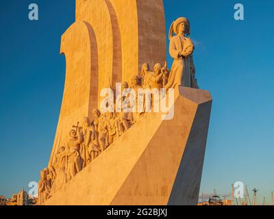 LISBONA, PORTOGALLO - 4 NOVEMBRE 2017: Monumento delle scoperte (Padrao dos Descobrimentos) Foto Stock