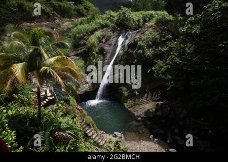 Cascate di Grenada Concord Windward Islands Foto Stock