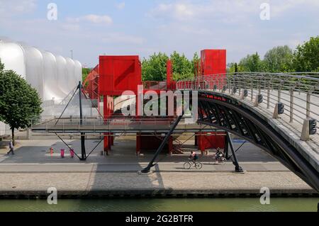 FRANCIA. PARIGI (75) 19 TH ARR. PARCO LA VILLETTE Foto Stock