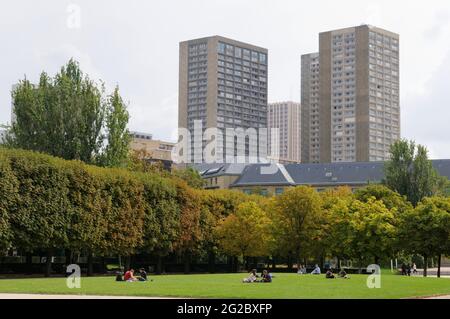 FRANCIA. PARIGI (75) 13E ARR. PARCO CHOISY Foto Stock