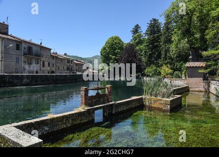 La 'Peschiera' a Santa Fiora (Grosseto, Italia) Foto Stock