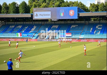 Ferrara, Italia. 10 Giugno 2021. Vista interna allo Stadio Paolo Mazza di Ferrara Credit: SPP Sport Press Photo. /Alamy Live News Foto Stock