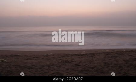 Elliot's Beach a Chennai la mattina Foto Stock