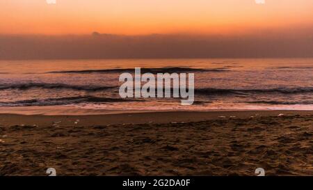 Elliot's Beach a Chennai la mattina Foto Stock
