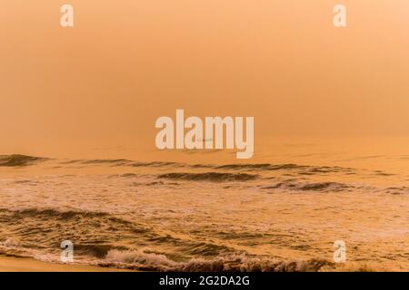 Elliot's Beach a Chennai la mattina Foto Stock