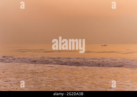 Elliot's Beach a Chennai la mattina Foto Stock