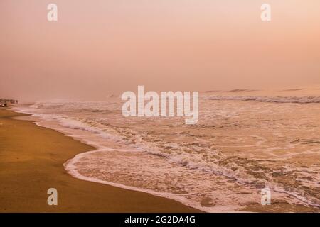 Elliot's Beach a Chennai la mattina Foto Stock