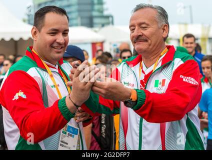 Atleti della delegazione messicana ai Giochi panamericani di Toronto 2015, Toronto, Canada Foto Stock