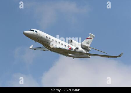 Dassualt Falcon 8x bizjet a lungo raggio Foto Stock