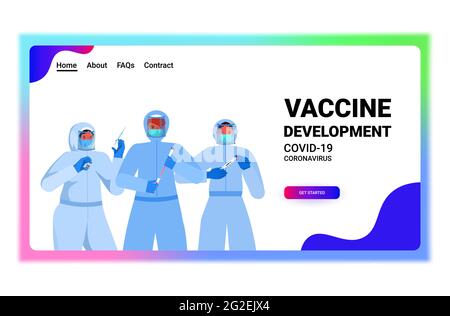 impostare i medici in maschere lavorando con covid-19 tampone nasale rapidi test di laboratorio campioni di sangue coronavirus pandemia Illustrazione Vettoriale