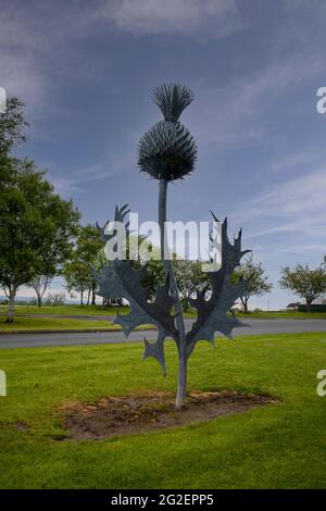 Il famoso Old Blacksmith Shop a Gretna Green, Scozia, Regno Unito Foto Stock