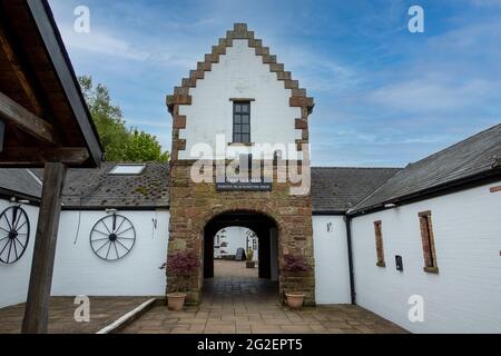 Il famoso Old Blacksmith Shop a Gretna Green, Scozia, Regno Unito Foto Stock