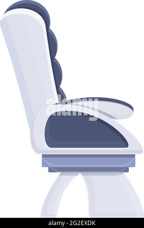 Icona del posto in classe business in aereo. Cartoon della business class aereo posiziona l'icona vettoriale per il web design isolato su sfondo bianco Illustrazione Vettoriale