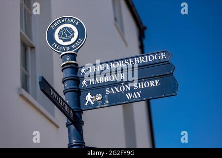 Whitstable - Kent - fotografia locale Foto Stock