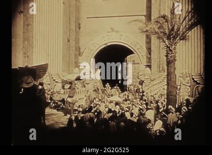 Vintage ancora della vita antica di Babilonia dal film dei primi anni del 1900 Intollerance Foto Stock