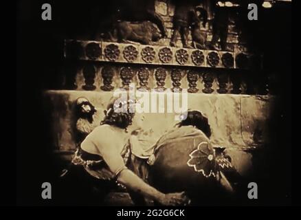 Vintage ancora della vita antica di Babilonia dal film dei primi anni del 1900 Intollerance Foto Stock